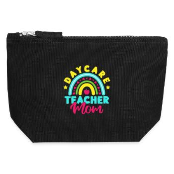 Pre K Teacher Daycare Mom Kindergarten Teacher - Canvas Reißverschluss-Täschchen (12 x 13 cm) - Schwarz - Vorne