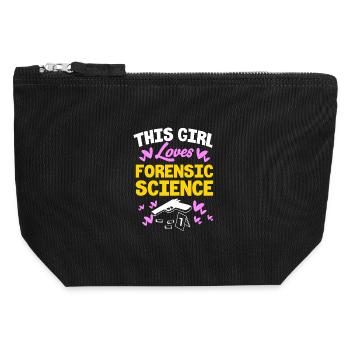 Forensics Forensic Experts Forensic Evidence - Canvas Zip Pouch 12 x 13 cm - black - Front