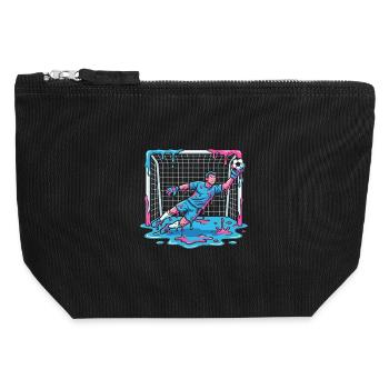 Dripping Liquid Goalie - Canvas Zip Pouch 12 x 13 cm - black - Front