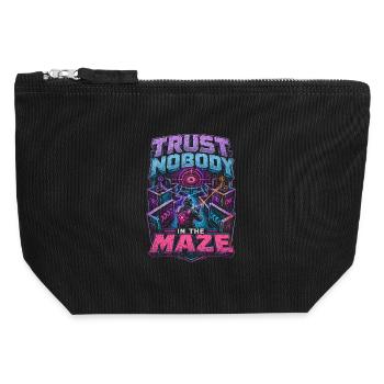 Laser Tag - Pochette zippée en toile 12 x 13 cm - noir - Devant