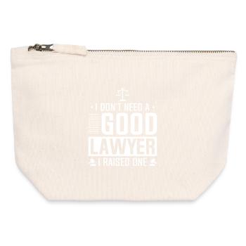 Not needed a good lawyer - Canvas Zip Pouch 12 x 13 cm - nature - Front