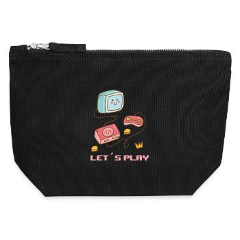 Kawaii Gaming - Sweet fun! - Canvas Zip Pouch 12 x 13 cm - black - Front