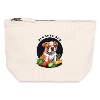 Organic Dog - Canvas Zip Pouch 12 x 13 cm - nature - Front