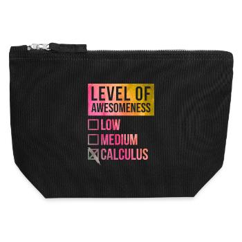 Calculus - Canvas Zip Pouch 12 x 13 cm - black - Front