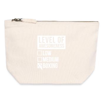 Boxing - Canvas Zip Pouch 12 x 13 cm - nature - Front