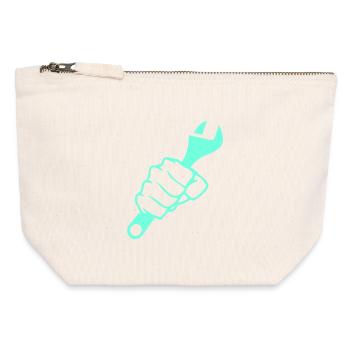 Power Fist Screw Wrench - Canvas Zip Pouch 12 x 13 cm - nature - Front