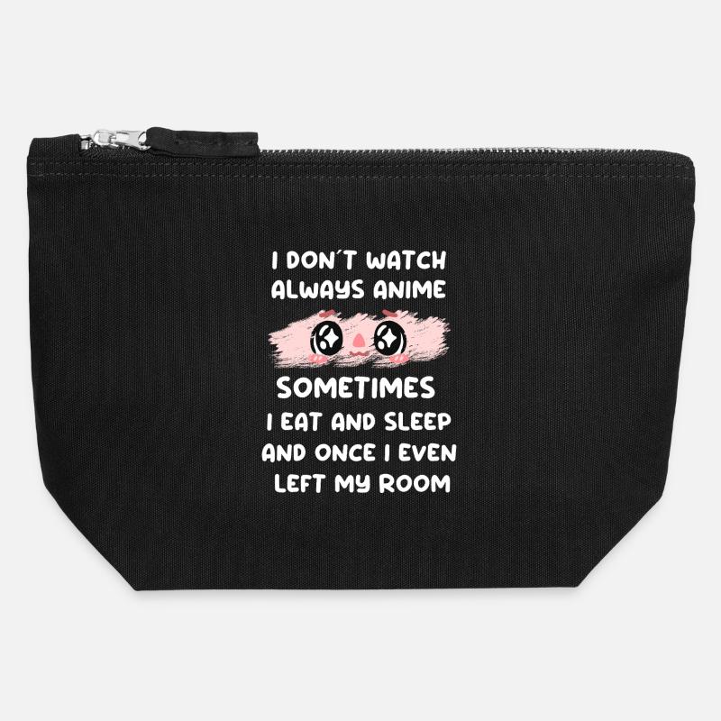 Anime - Canvas Zip Pouch 12 x 13 cm - black