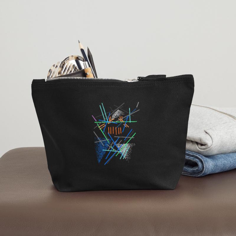 Architecture Pattern - Abstract Canvas Zip Pouch 12 x 13 cm