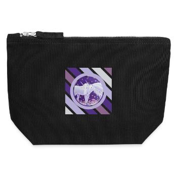 Unicorn couple firefly night - Sonja Ariel - Canvas Zip Pouch 12 x 13 cm - black - Front