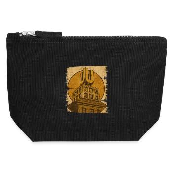 Dortmund U - Canvas Zip Pouch 12 x 13 cm - black - Front