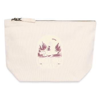 Funny Area 51 Alien UFO Hike Hiking - Canvas Zip Pouch 12 x 13 cm - nature - Front