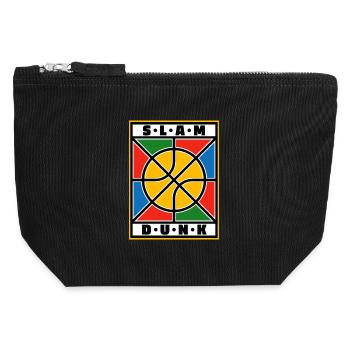 Slam Dunk Basketball - Canvas Zip Pouch 12 x 13 cm - black - Front