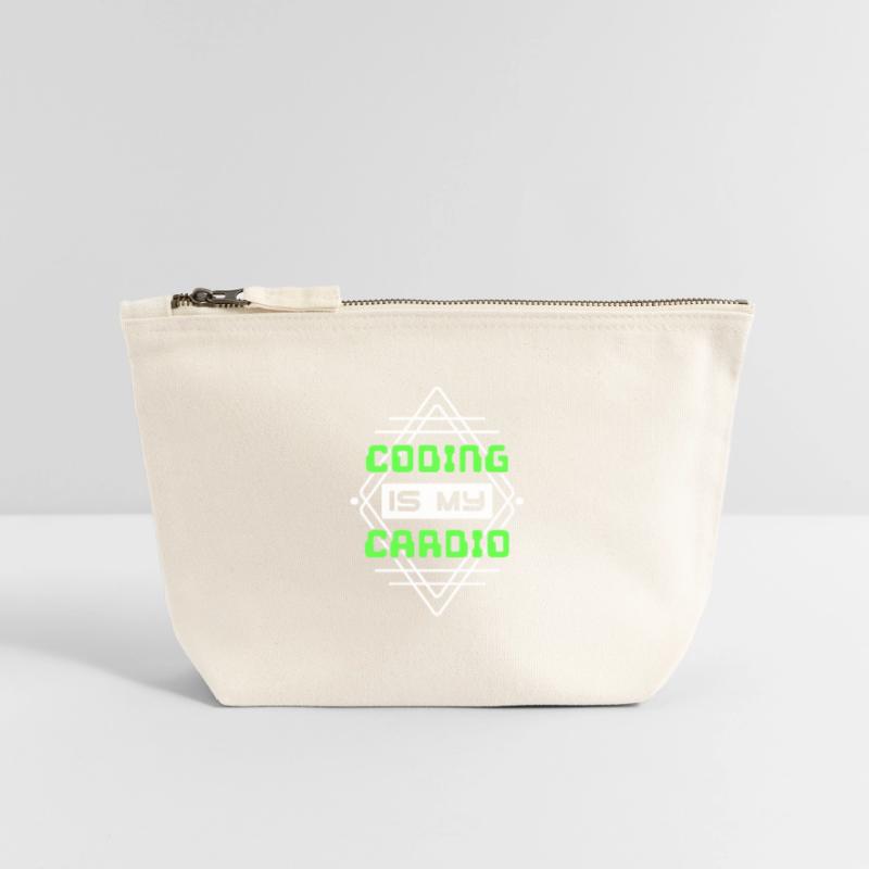 Developer Statement Code Scripting Web Developer Canvas Zip Pouch 12 x 13 cm
