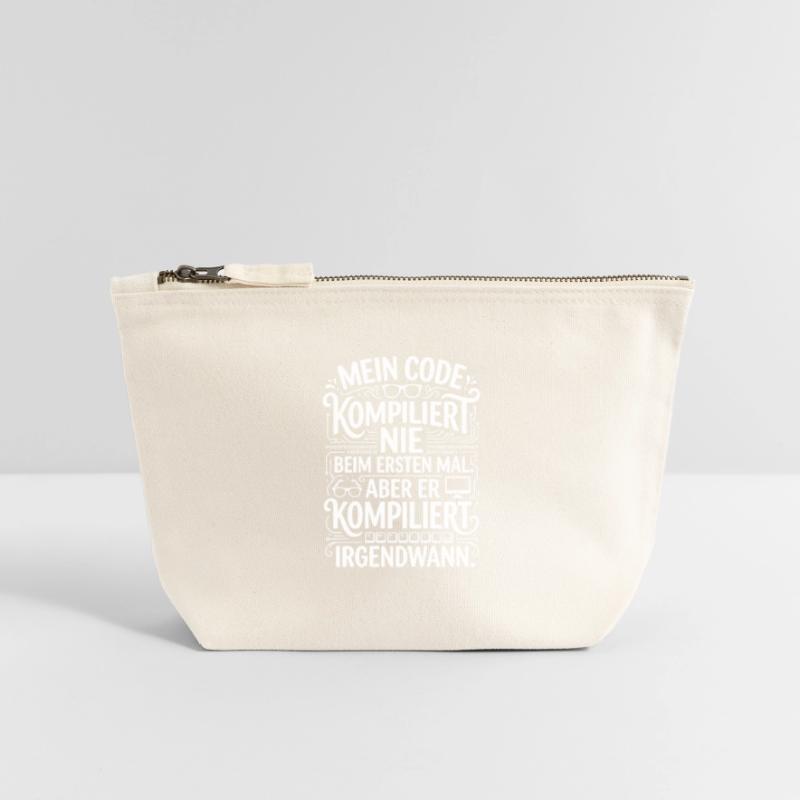 Mon code ne compile pas du premier coup Pochette zippée en toile 12 x 13 cm