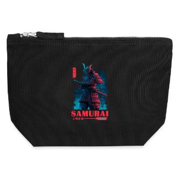 Neon Samurai Spirit - Canvas Zip Pouch 12 x 13 cm - black - Front