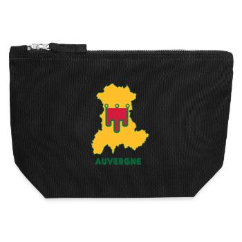 Auvergne - Pochette zippée en toile 12 x 13 cm - noir - Devant