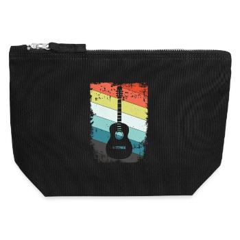 Guitare - Pochette zippée en toile 12 x 13 cm - noir - Devant