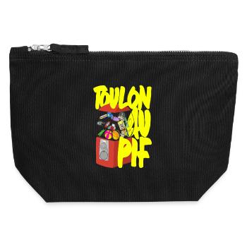 Toulon at the Pif - Canvas Zip Pouch 12 x 13 cm - black - Front