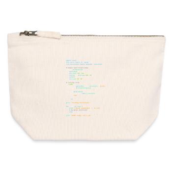 Programmierer Humor - Entwickler Logik und Technik - Canvas Reißverschluss-Täschchen (12 x 13 cm) - Naturweiß - Vorne