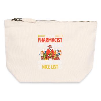 Apotheker Pharmazeutisch-technischer - Canvas Reißverschluss-Täschchen (12 x 13 cm) - Naturweiß - Vorne