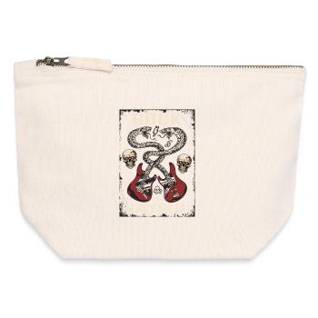 Fancy heavy metal - Canvas Zip Pouch 12 x 13 cm - nature - Front