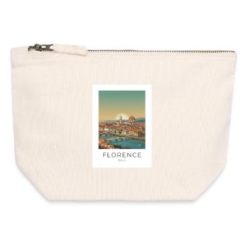 Dusk over Florence Cathedral - Canvas Zip Pouch 12 x 13 cm - nature - Front