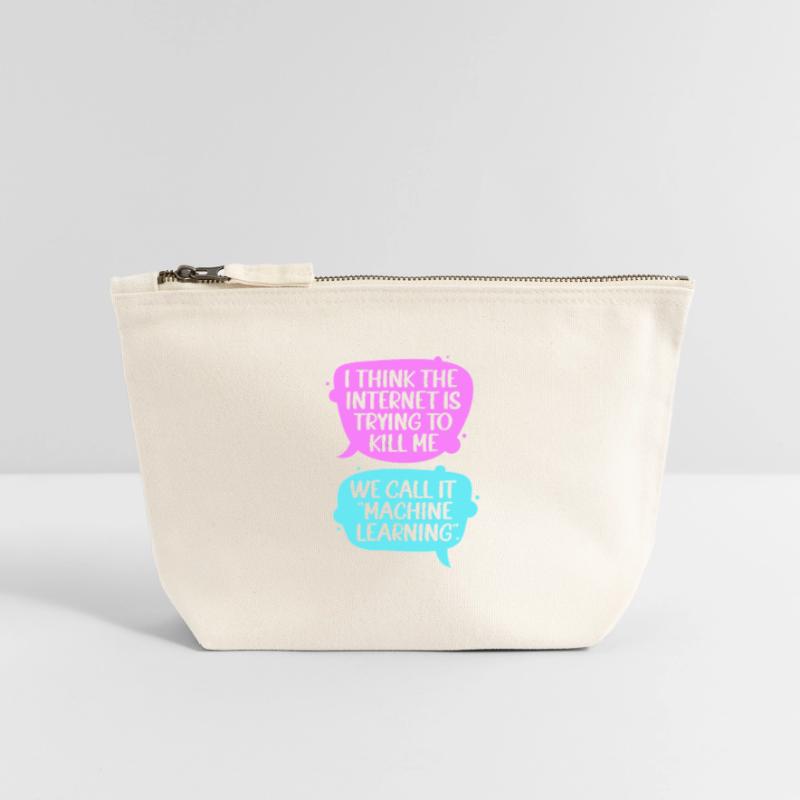 GPT Programmierer Coder Canvas Reißverschluss-Täschchen (12 x 13 cm)