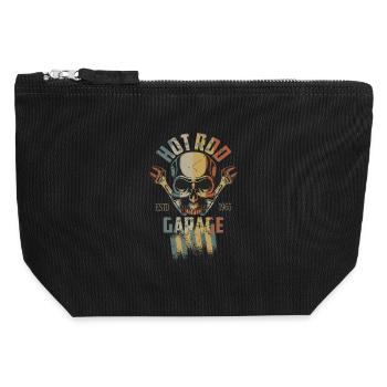 Hot Rod - Pochette zippée en toile 12 x 13 cm - noir - Devant