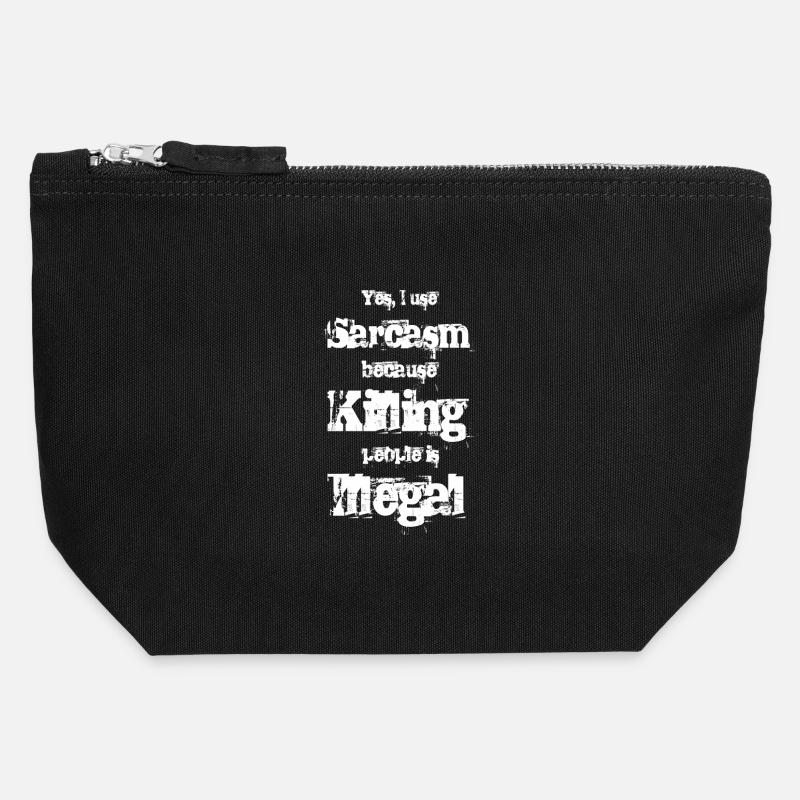 Yes, I use Sarcasm - Canvas Zip Pouch 12 x 13 cm - black