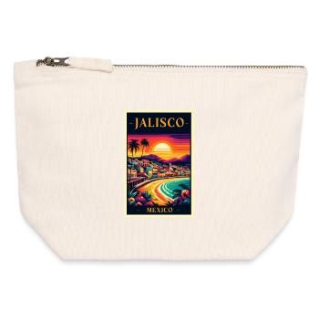 Jalisco Mexico sunset design - Canvas Zip Pouch 12 x 13 cm - nature - Front