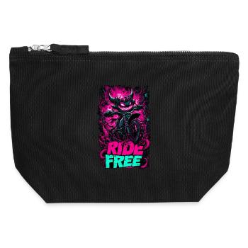 Demon Ride - Canvas Zip Pouch 12 x 13 cm - black - Front
