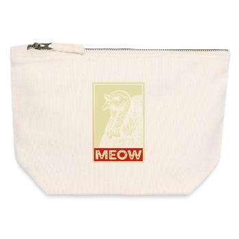 Je suis juste là pour la sauce drôle de Thanksgiving - Pochette zippée en toile 12 x 13 cm - blanc naturel - Devant