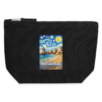 Mogadishu Somalia Starry Night - Canvas Reißverschluss-Täschchen (12 x 13 cm) - Schwarz - Vorne