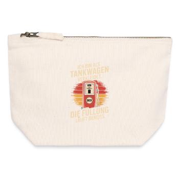 Carnival Disguised as a Tanker Truck Bachelor Party Costume Beer - Canvas Zip Pouch 12 x 13 cm - nature - Front