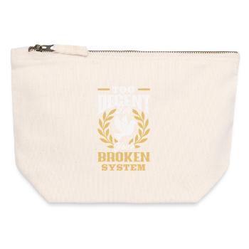radicalized by fundamental - Canvas Zip Pouch 12 x 13 cm - nature - Front