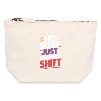 Night Shift Nurse, Tired - Canvas Zip Pouch 12 x 13 cm - nature - Front
