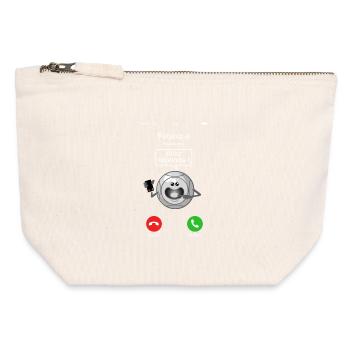Petanque call - Canvas Zip Pouch 12 x 13 cm - nature - Front