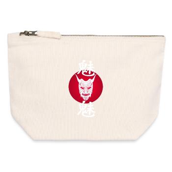 White Demon and Red Sun - Canvas Zip Pouch 12 x 13 cm - nature - Front