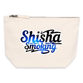 Shisha smoking - Canvas Zip Pouch 12 x 13 cm - nature - Front