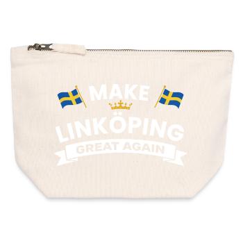 Linköping Stronger cohesion - Canvas Zip Pouch 12 x 13 cm - nature - Front