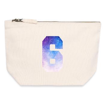 Issue 6 – 6th Anniversary Gift - Canvas Zip Pouch 12 x 13 cm - nature - Front