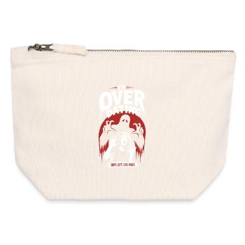 Over Dating Horror Humor - Canvas Zip Pouch 12 x 13 cm - nature - Front