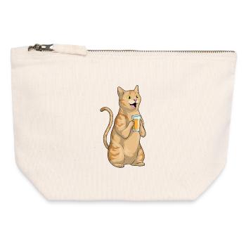Cat Juice - Canvas Zip Pouch 12 x 13 cm - nature - Front