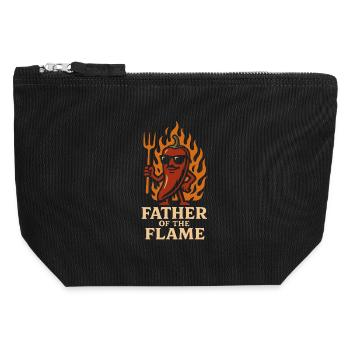 Hot Sauce Maker Fermented Chili Spicy - Canvas Zip Pouch 12 x 13 cm - black - Front