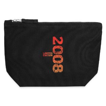 Édition limitée cadeau pour le 18e anniversaire 2008 - Pochette zippée en toile 12 x 13 cm - noir - Devant