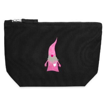 Wichtel Flausch Weihnachten Zwerg Herz Bart Mütze - Canvas Reißverschluss-Täschchen (12 x 13 cm) - Schwarz - Vorne