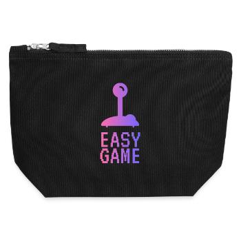 Easy Pixel Gradient Game - Canvas Reißverschluss-Täschchen (12 x 13 cm) - Schwarz - Vorne