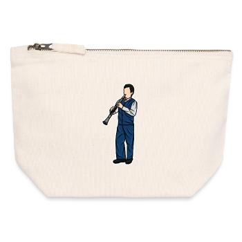Little clarinetist - Canvas Zip Pouch 12 x 13 cm - nature - Front
