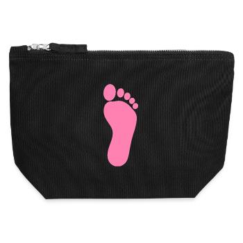 Foot Pink Feet Podiatrist Podiatrist Podiatry - Canvas Zip Pouch 12 x 13 cm - black - Front