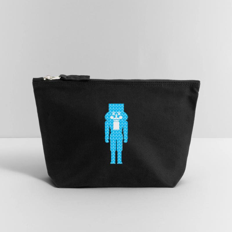 Nutcracker Knitting Pattern Pattern Blue Christmas Canvas Zip Pouch 12 x 13 cm